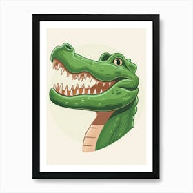 Alligator Head 4 Poster