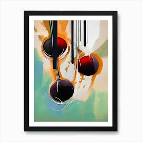 Cherries Painting Abstract 3 Art Print