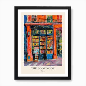 Paris Book Nook Bookshop 4 Poster Art Print