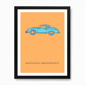 Car Porsche 356 Speedster Art Print