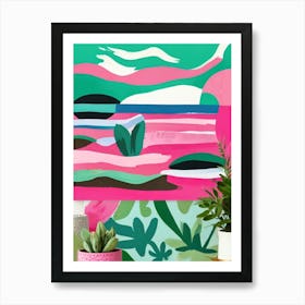 Tropical Landscape Art Print