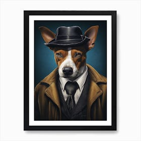 Gangster Dog Basenji Dog 2 Art Print
