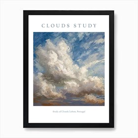 Study Of Clouds Lisbon, Portugal Art Print