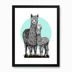 'Alpaca Love' Artwork Art Print