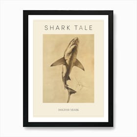 Dogfish Shark Vintage Illustration 8 Poster Art Print