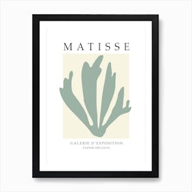 Matisse Galerie D'exposition Papier Decoupe Minimalist artwork 8 Art Print