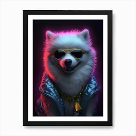 American Eskimo Dog Art Print