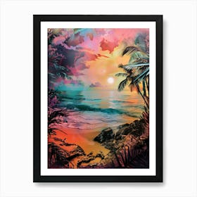 Tropical Sunset 4 Art Print