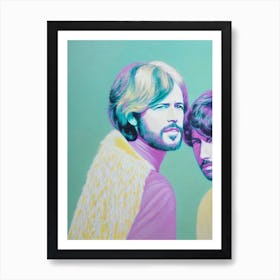 Bee Gees Colourful Illustration Affiche