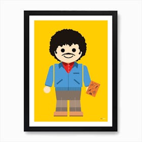 Toy Ross Geller Friends Art Print