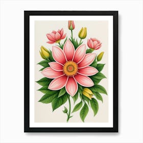 Pink Flower 1 Art Print