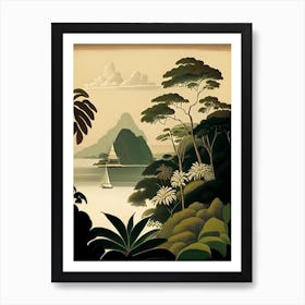 Nusa Penida Indonesia Rousseau Inspired Tropical Destination Art Print