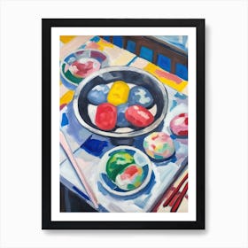 Mochi Ice Cream Painting 4 Art Print