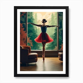 Ballerina Performing Art Print