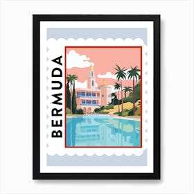 Bermuda 1 Travel Stamp Poster Art Print