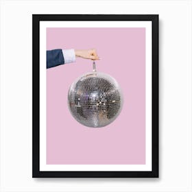 Bold Simple Disco Ball Art Print