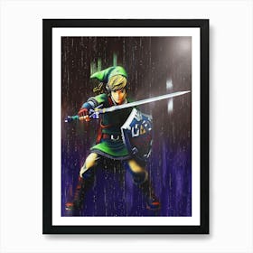 The Legend Of Zelda Link Art Print