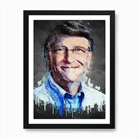 Bill Gates Art Print