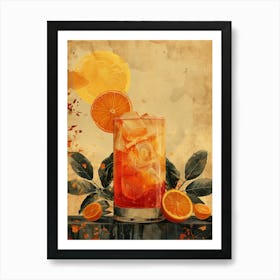 Aperol Spritz Orange 44 Art Print