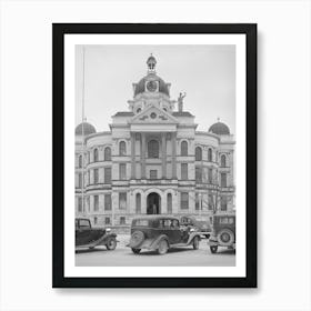 Detail Of Courthouse, Gatesville, Texas By Russell Lee Art Print