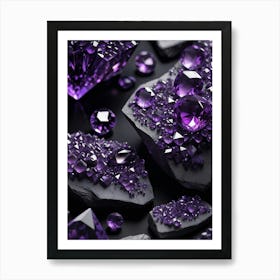 Purple Amethyst 2 Art Print