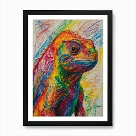 Iguana Art Print