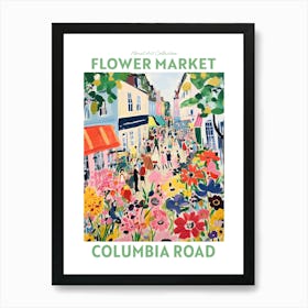 Columbia Road London Flower Market Floral Art Print Travel Print Plant Art Modern Style Art Print