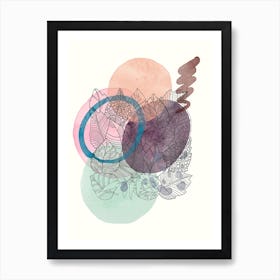 Abstract Watercolor Painting 16 Art Print