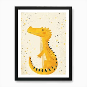 Yellow Alligator 4 Art Print