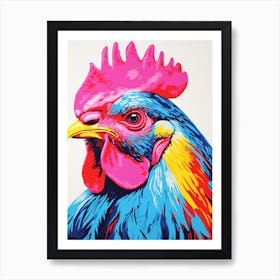 Andy Warhol Style Bird Chicken 1 Art Print