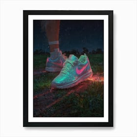 Glow In The Dark 7 Art Print