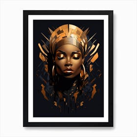 Afro-American Woman 19 Art Print