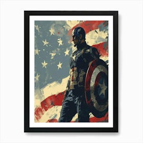 Captain America Art Print