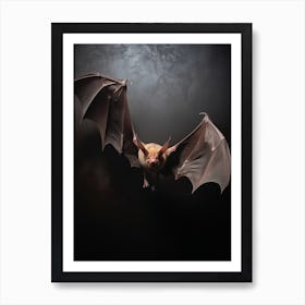 Bat Flying Illustration 1 Poster