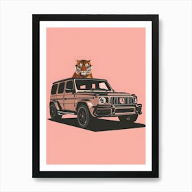 Mercedes G - Class Tiger Art Print