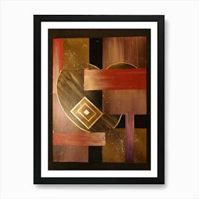 Abstract Gold 1 Art Print