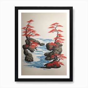 Japanese Trees Art Print