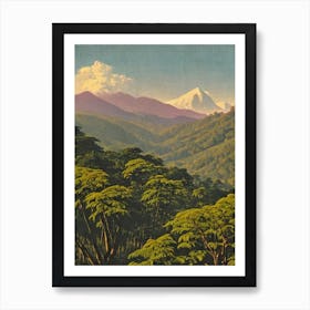 Bwindi Impenetrable National Park Uganda Vintage Poster Art Print