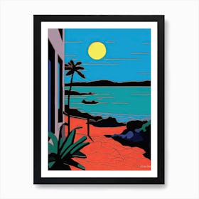 Minimal Design Style Of Goa, India 4 Art Print