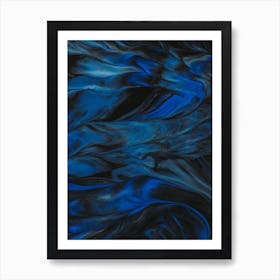 Blue And Black 1 Art Print