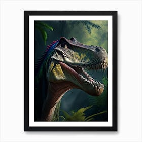Baryonyx 1 Illustration Dinosaur Art Print