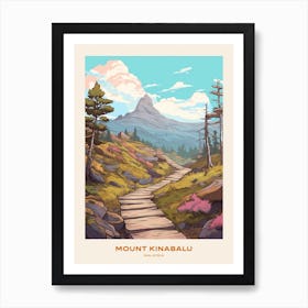 Mount Kinabalu Malaysia Hike Poster Art Print