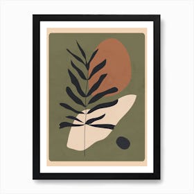 Abstract Art /Minimal Plant 41 Art Print