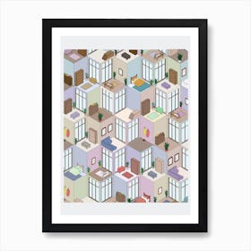 Apartment Complex Art Print