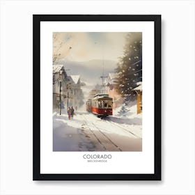 Breckenridge Colorado 4 Watercolor Travel Poster Art Print