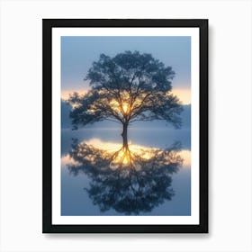 Sunrise Tree Art Print