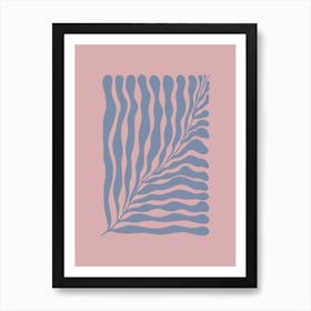 Blue Leaf Art Print