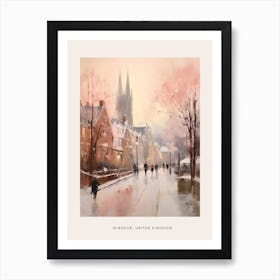 Dreamy Winter Painting Poster Windsor United Kingdom 2 Art Print