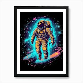 Astronaut In Space 17 Art Print