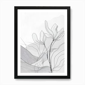 Abstract Flower Painting Art Print